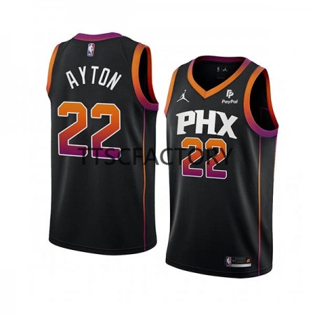 Maglia NBA Phoenix Suns DeAndre Ayton 22 Jordan 2022-23 Statement Edition Nero Swingman - Uomo
